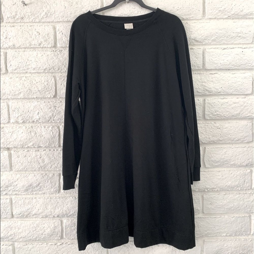 Andeawy Sweater Dress Black, Sz XL